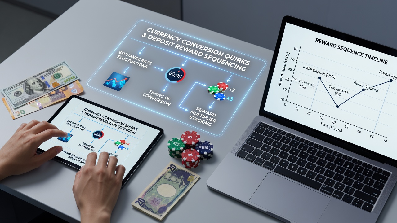 Close-up of transaction log on a hybrid mobile gaming platform highlighting currency conversion timestamps