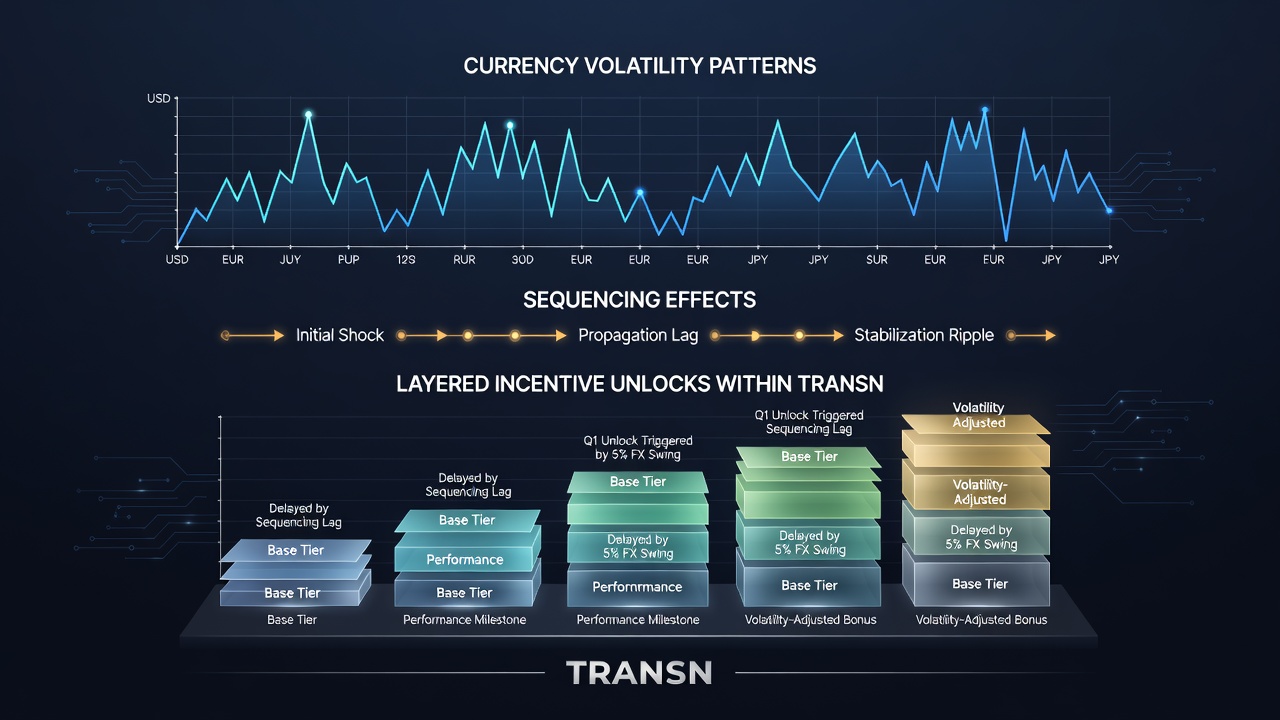 Illustration of incentive layer sequencing affected by forex rate changes on athletic-card networks