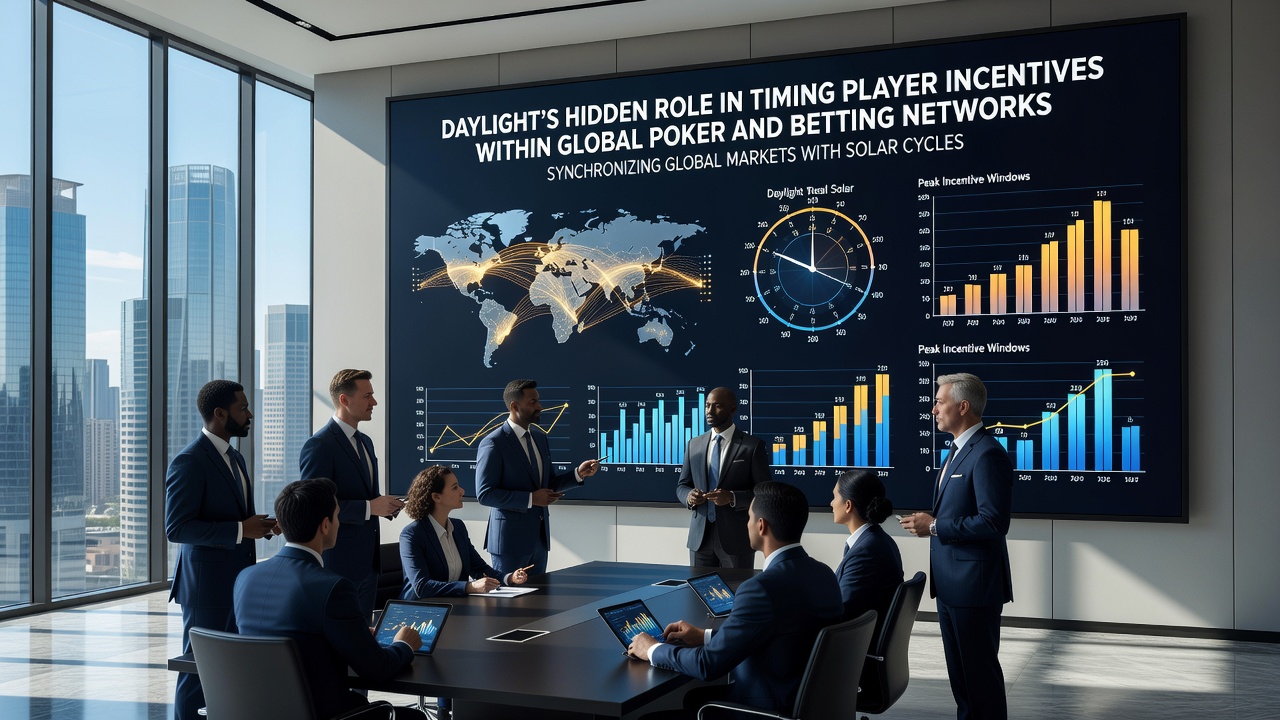Diagram of incentive timing aligned with daylight hours in poker and betting networks