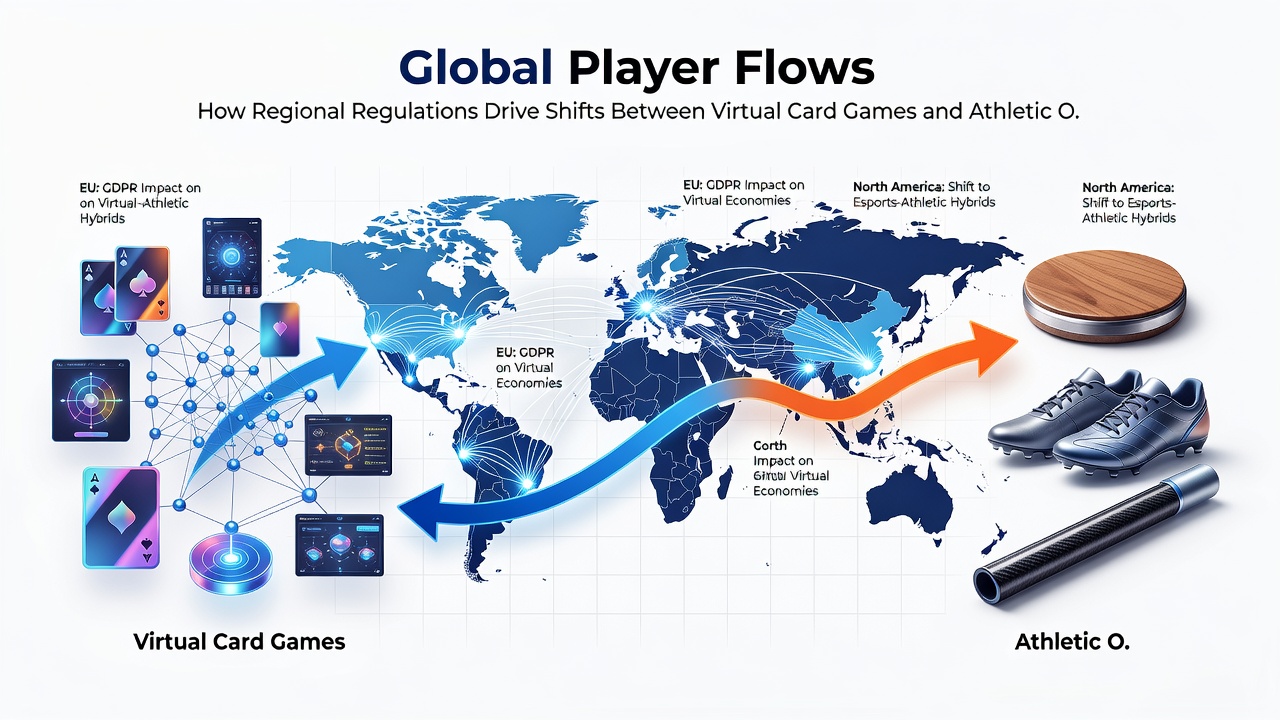 Charts displaying player migration data between card games and sports betting platforms following regulatory updates