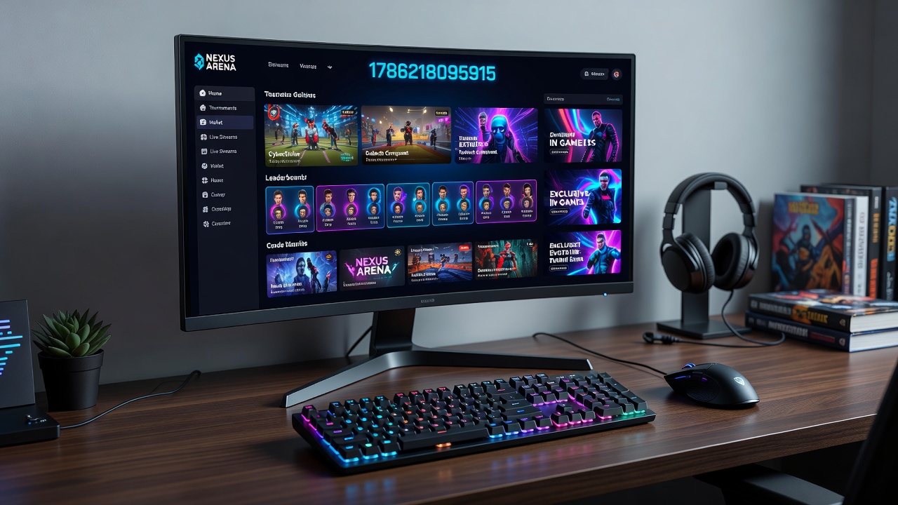 Mobile and desktop gaming site interfaces demonstrating live features and account management tools